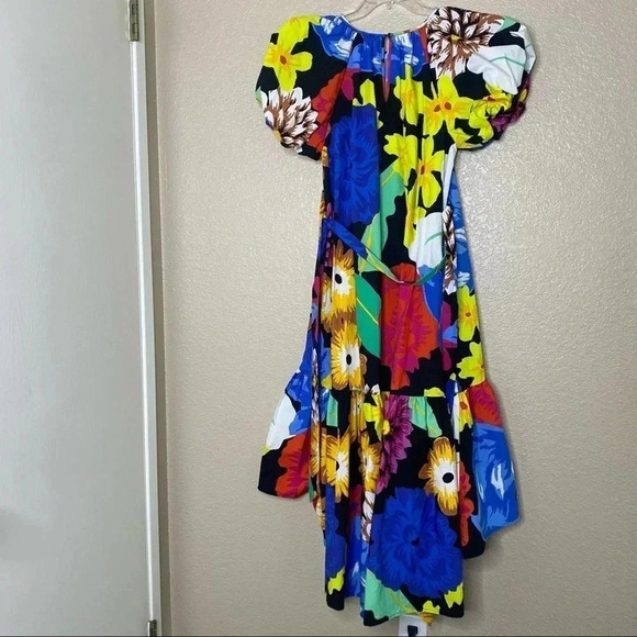 *SALE* Floral Puff Sleeve Colorful Dress Christopher John Rogers x Target NEW XS - Picture 5 of 6